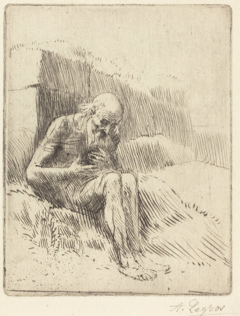 Job, 2:a plåten av Alphonse Legros
