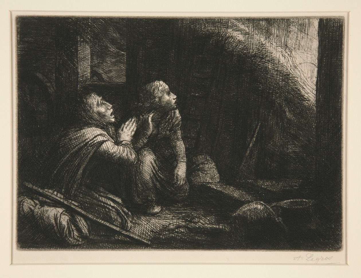 Branden (The Fire) av Alphonse Legros