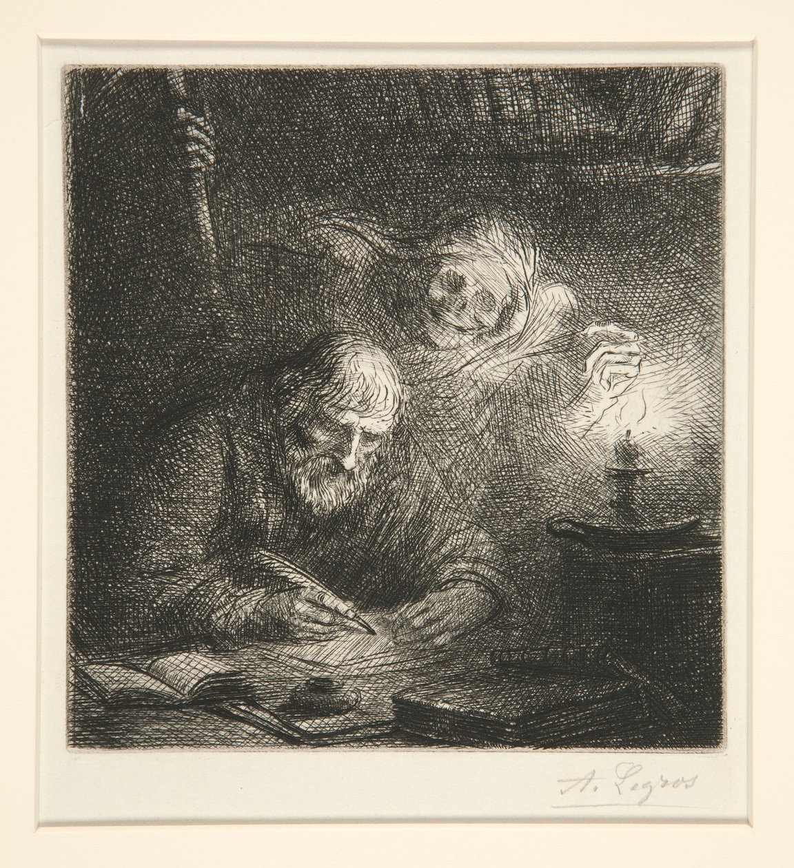 Döden och filosofen av Alphonse Legros