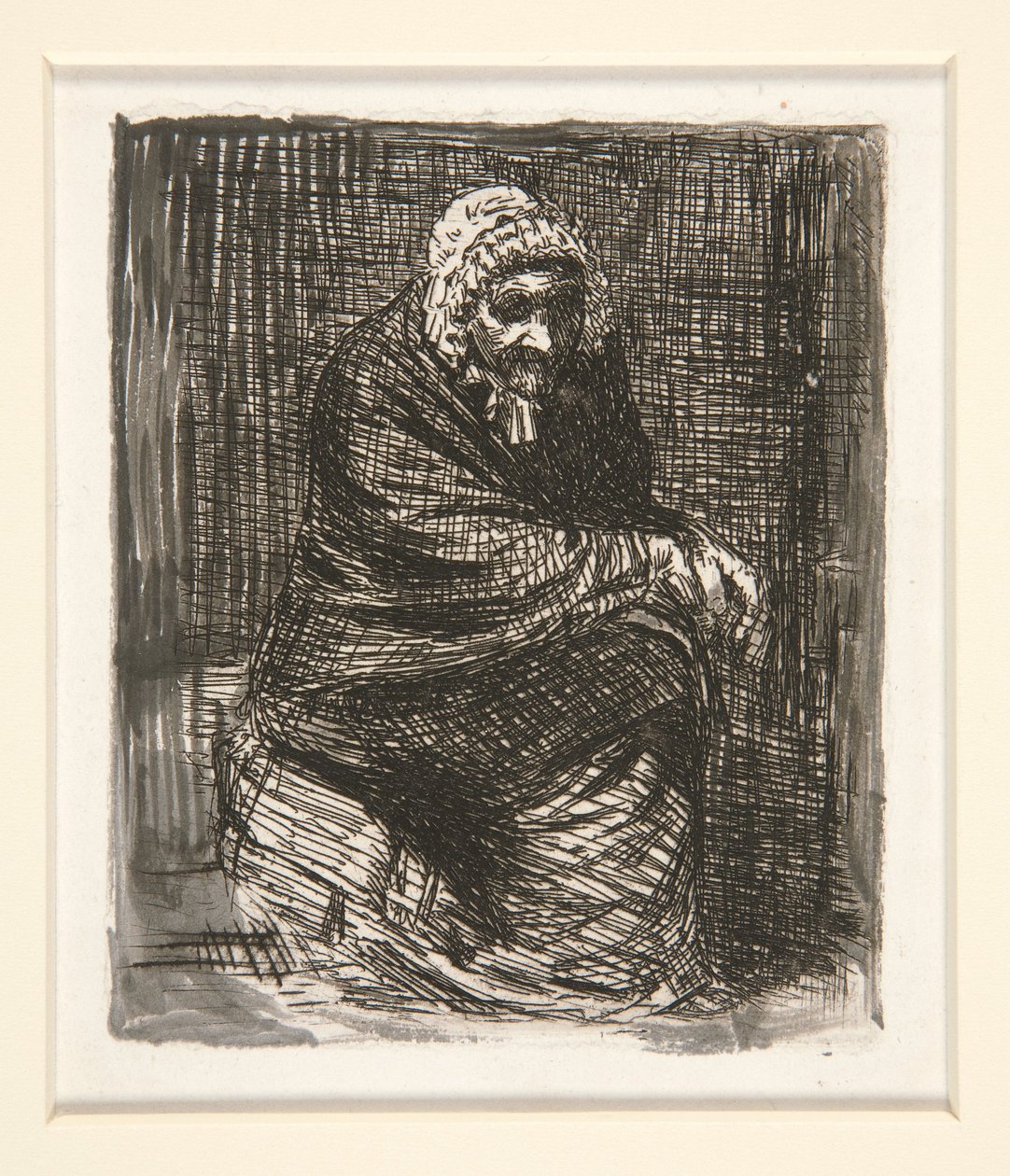 Den gamla kvinnan Assine av Alphonse Legros