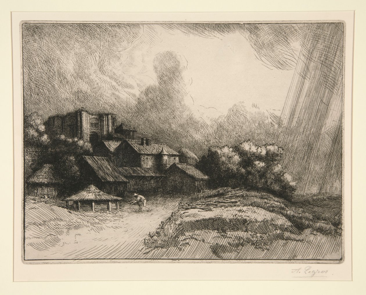 Gården av av Alphonse Legros