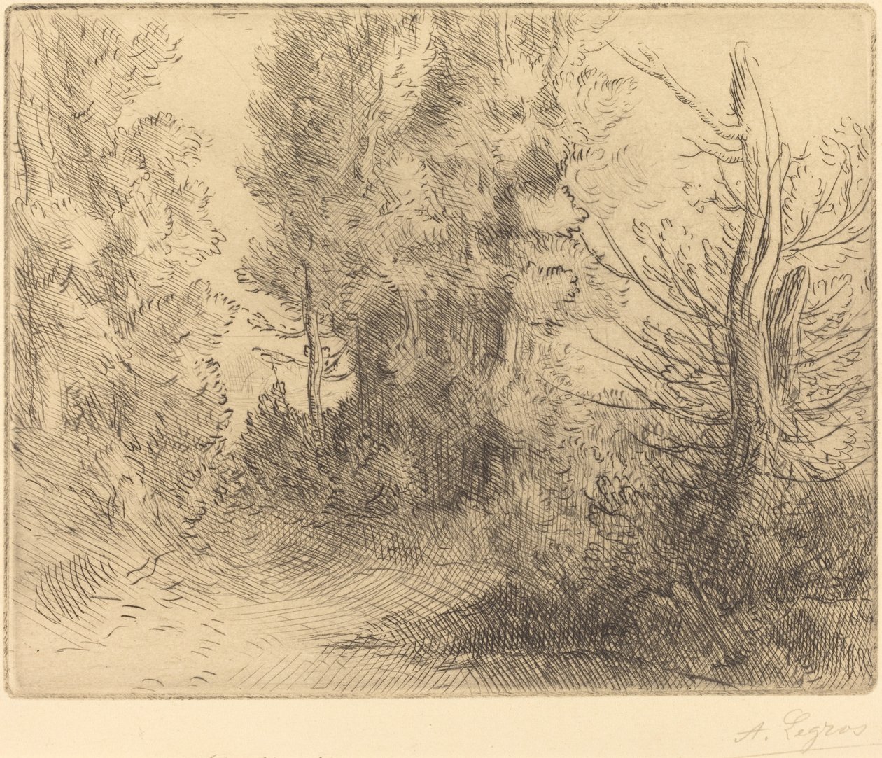 Landskap: Nära Chailleux Landskap: Nära Chailleux. av Alphonse Legros