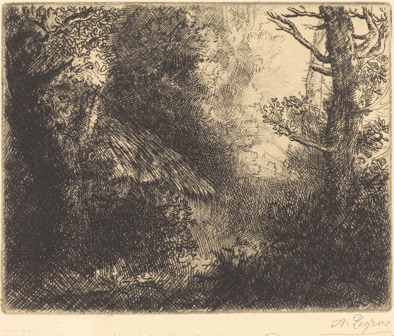 Landskap: Nära Chailleux Landskap: Nära Chailleux. av Alphonse Legros