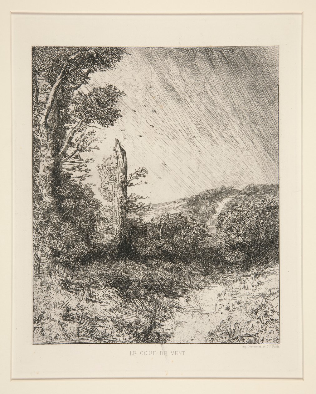 Le Coup de Vent (vindbyen) av Alphonse Legros