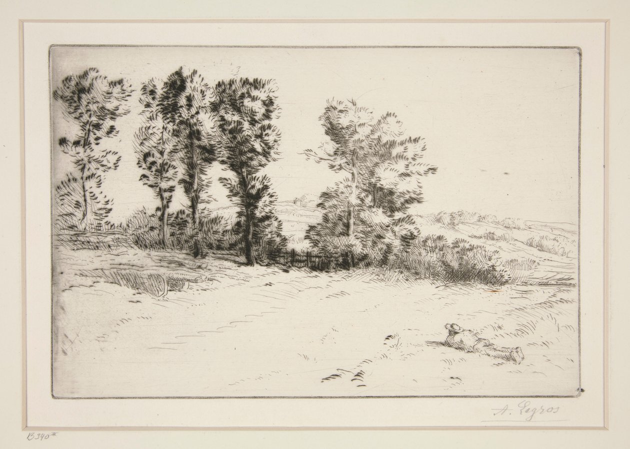 Le pre ensoleille (Äng i solsken) av Alphonse Legros
