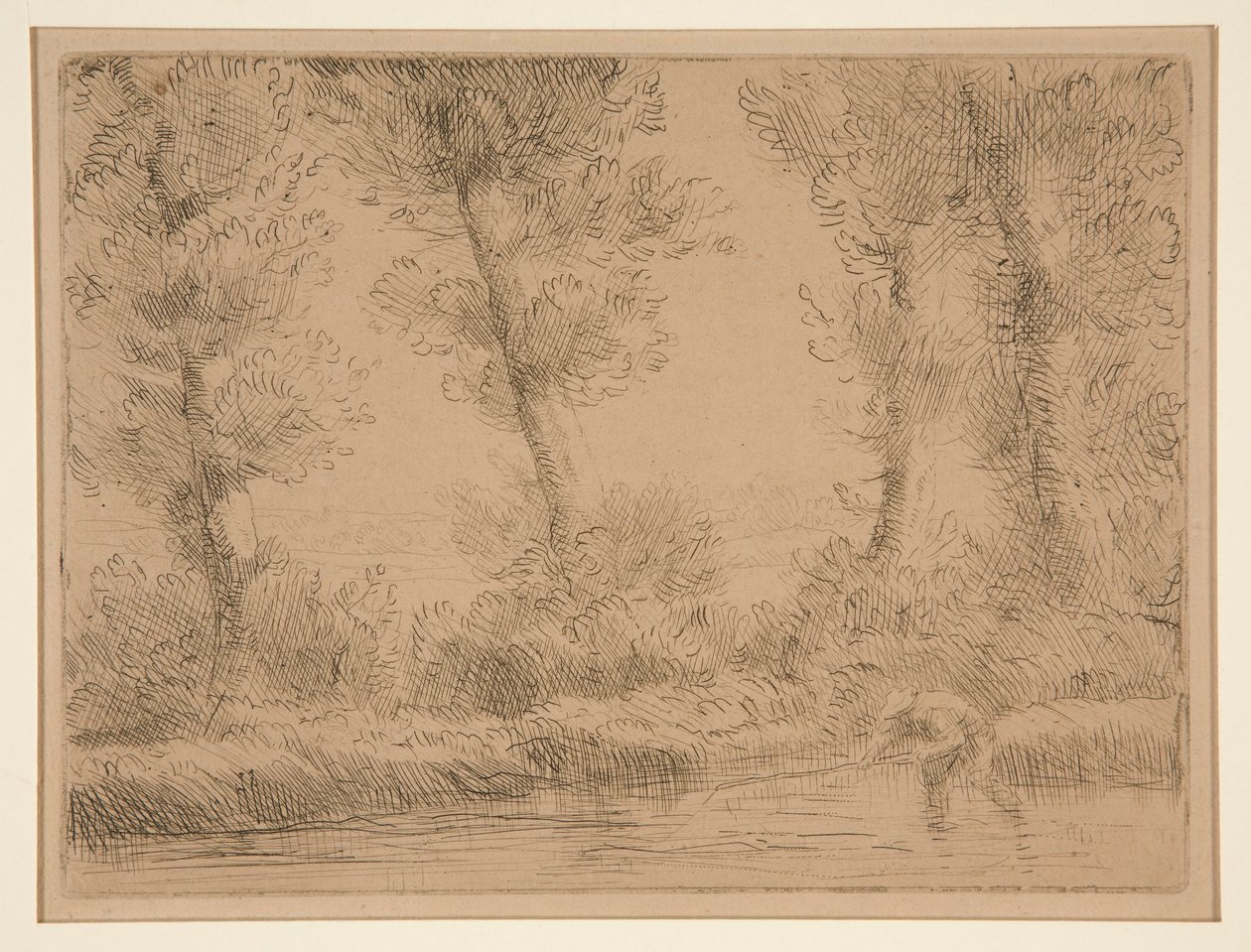Les Bords de la Liane (Lians stränder) av Alphonse Legros