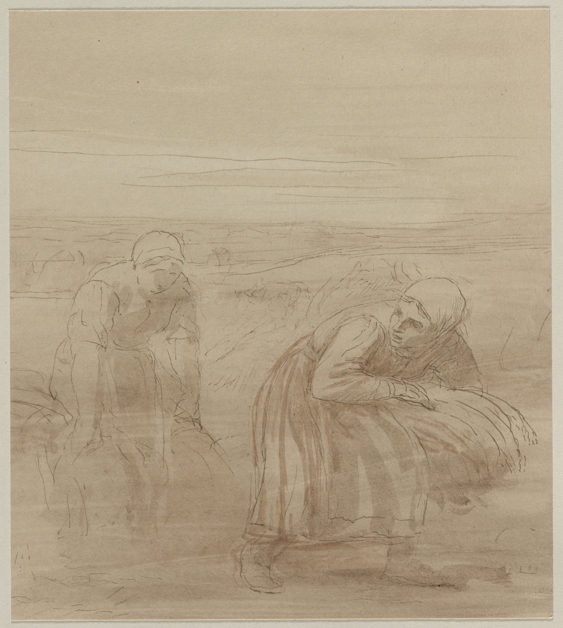 The Gleaners, 1800-talet. av Alphonse Legros