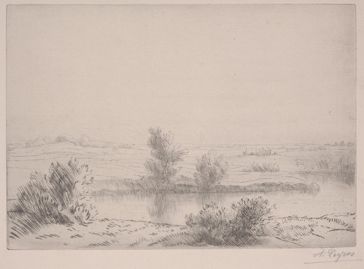 Träskarna (etsning) av Alphonse Legros