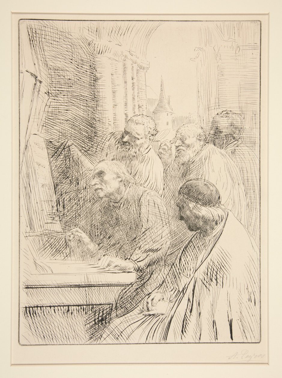 Munkar i kyrkan av Alphonse Legros