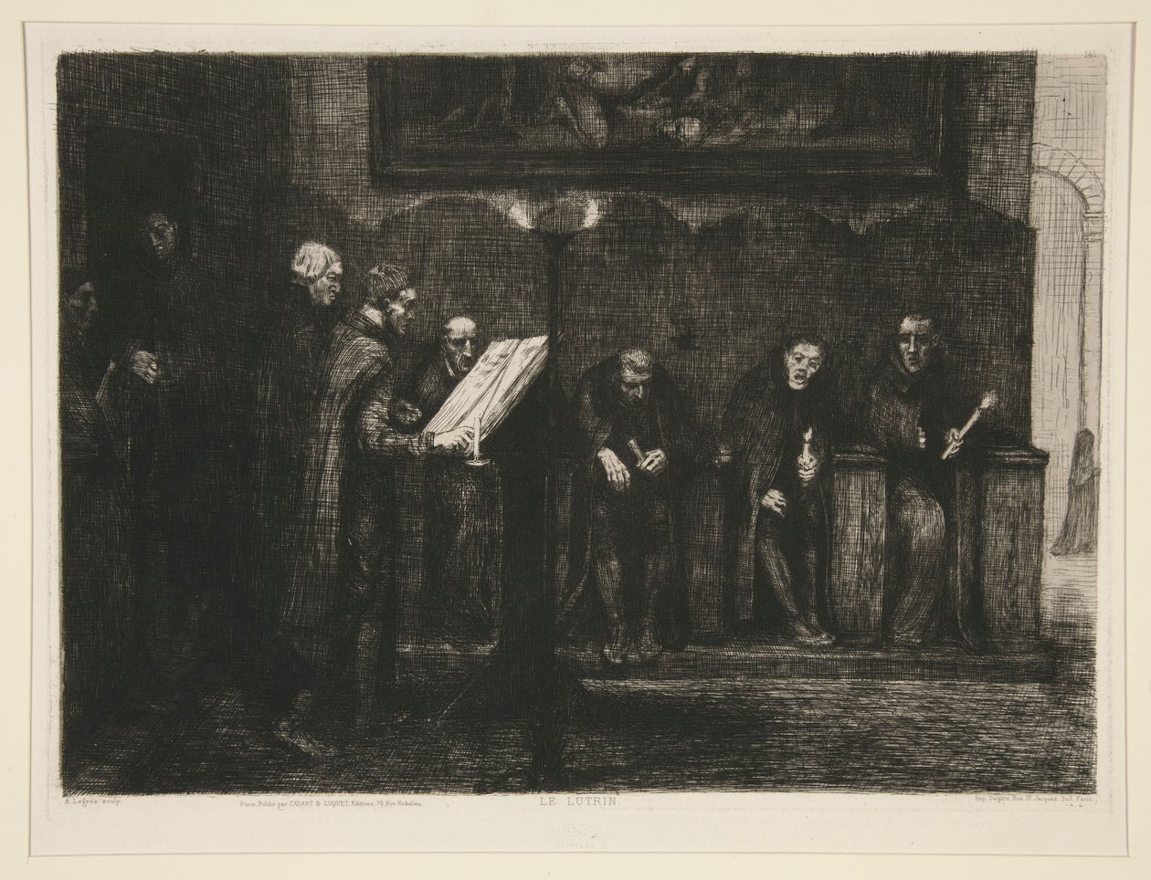 Les chantres espagnols, eller Le lutrin (De spanska kantorerna eller talarstolen) av Alphonse Legros
