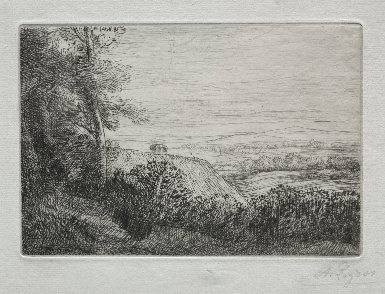 De sista solstrålarna. av Alphonse Legros