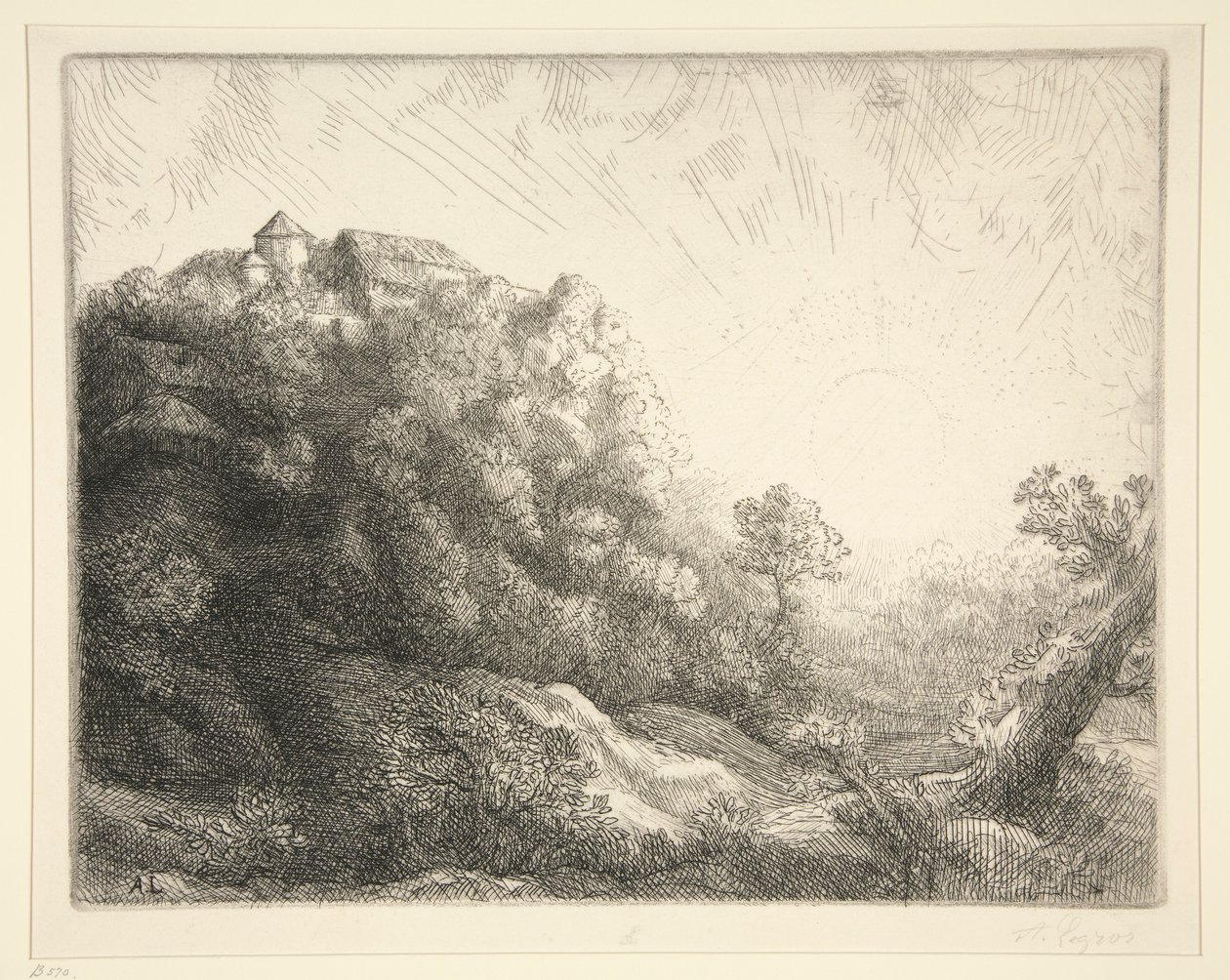 Soluppgång: l av Alphonse Legros