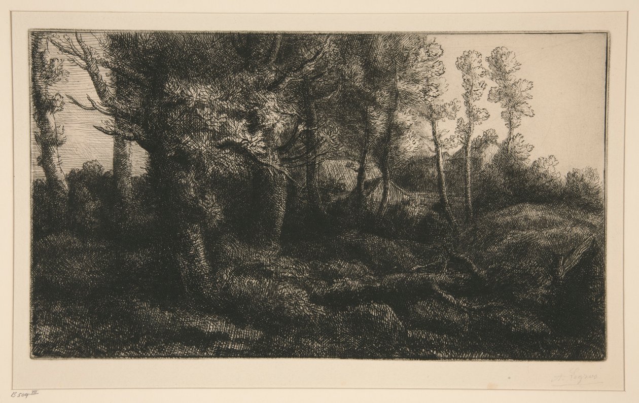 Lisiere de Foret (skogskanten) av Alphonse Legros