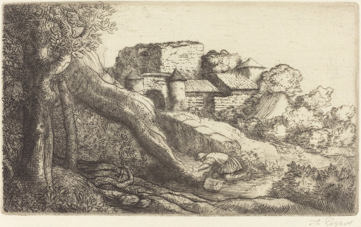 Liten brännare av gräs av Alphonse Legros