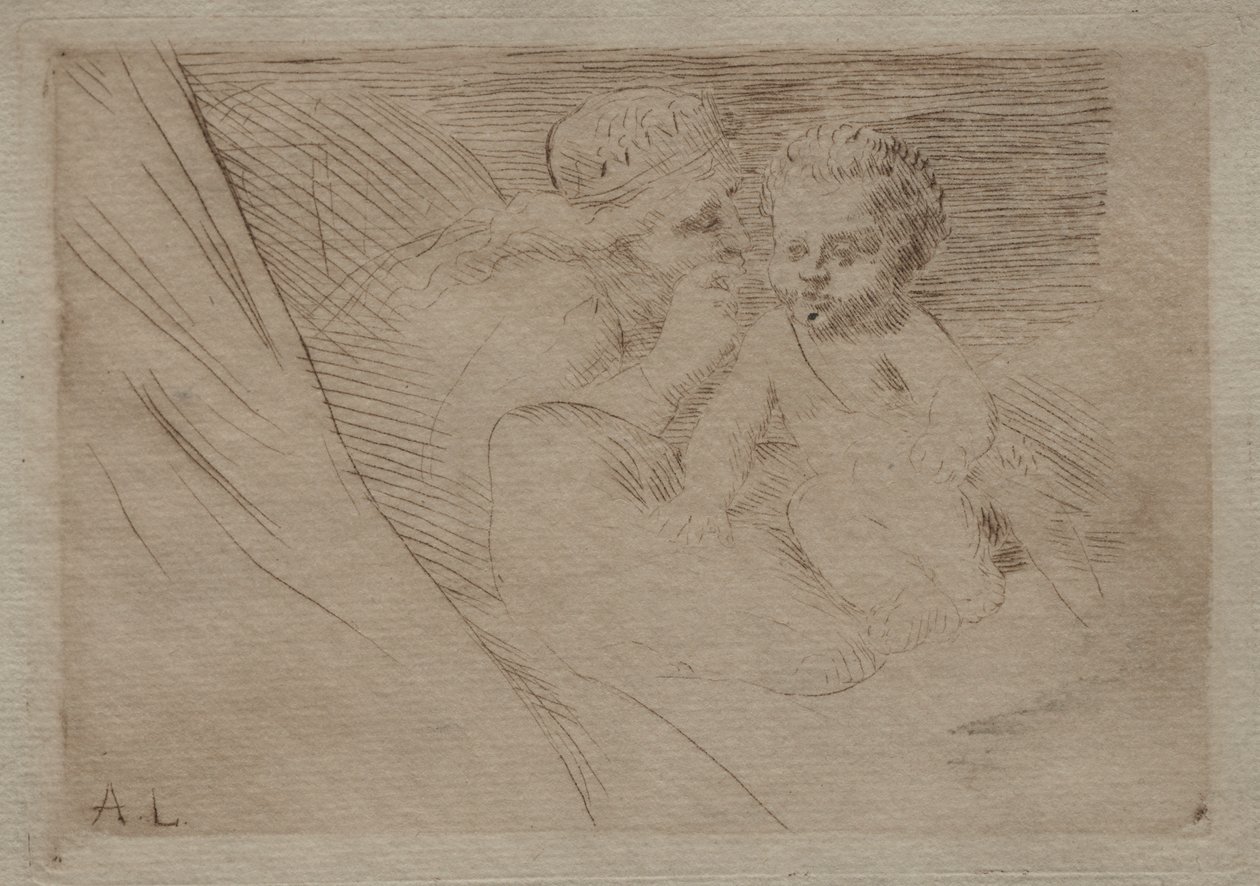 Mab och Cupid av Alphonse Legros