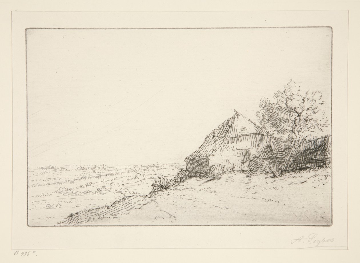Hut on the Hill av Alphonse Legros