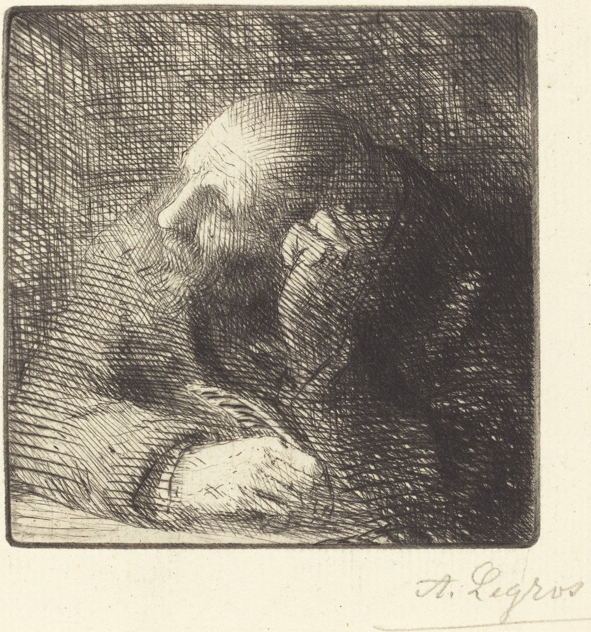 Meditation (La meditation) av Alphonse Legros