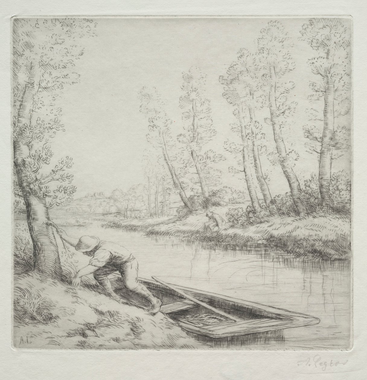 Morgon på floden Morgon på floden. av Alphonse Legros