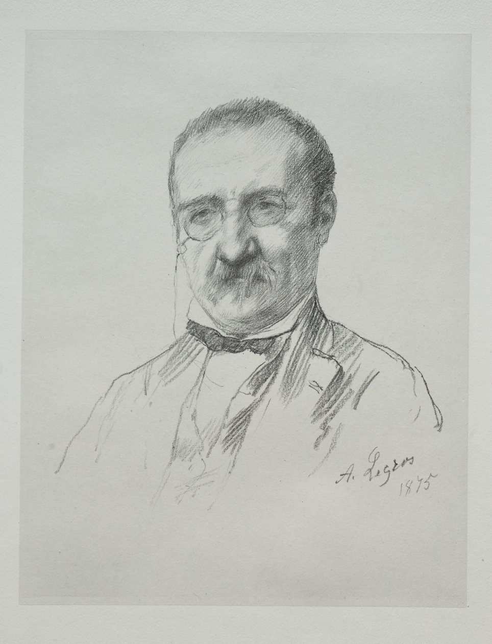 Herr Champfleury, 1875. av Alphonse Legros