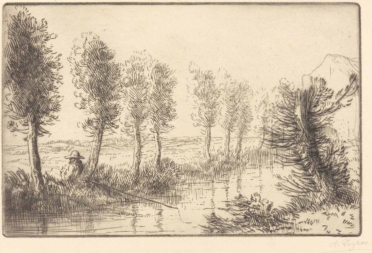 Nära bruket (Pres du moulin) av Alphonse Legros