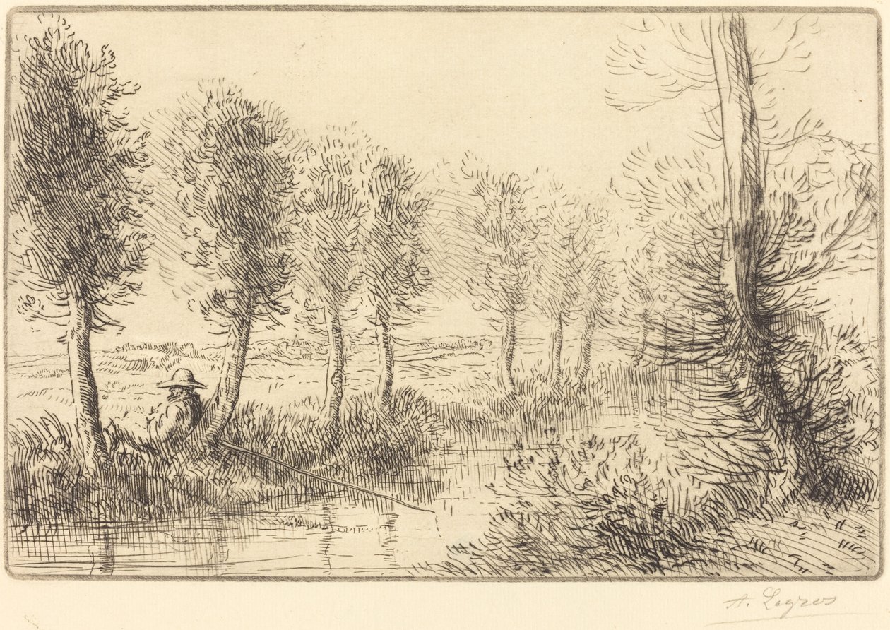 Nära Mill Pres du moulin. av Alphonse Legros