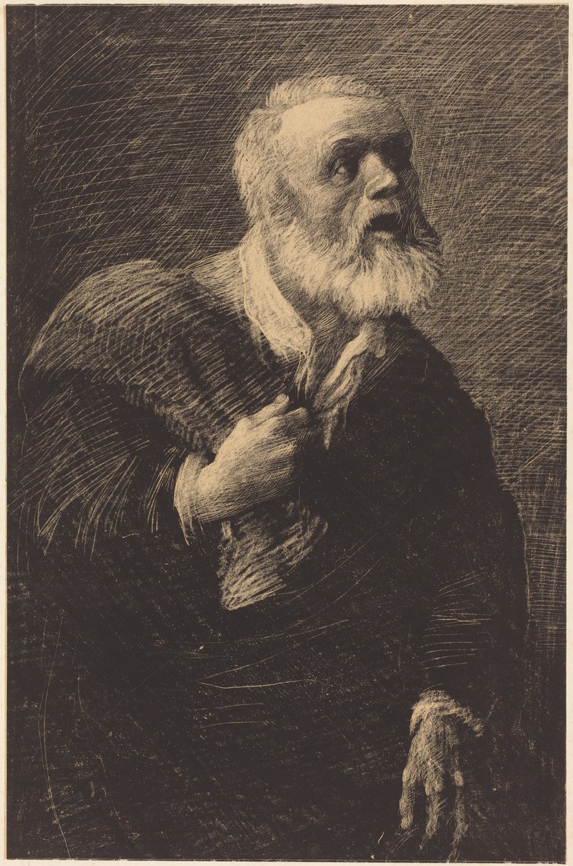 Night Crier (Nattens utropare) av Alphonse Legros
