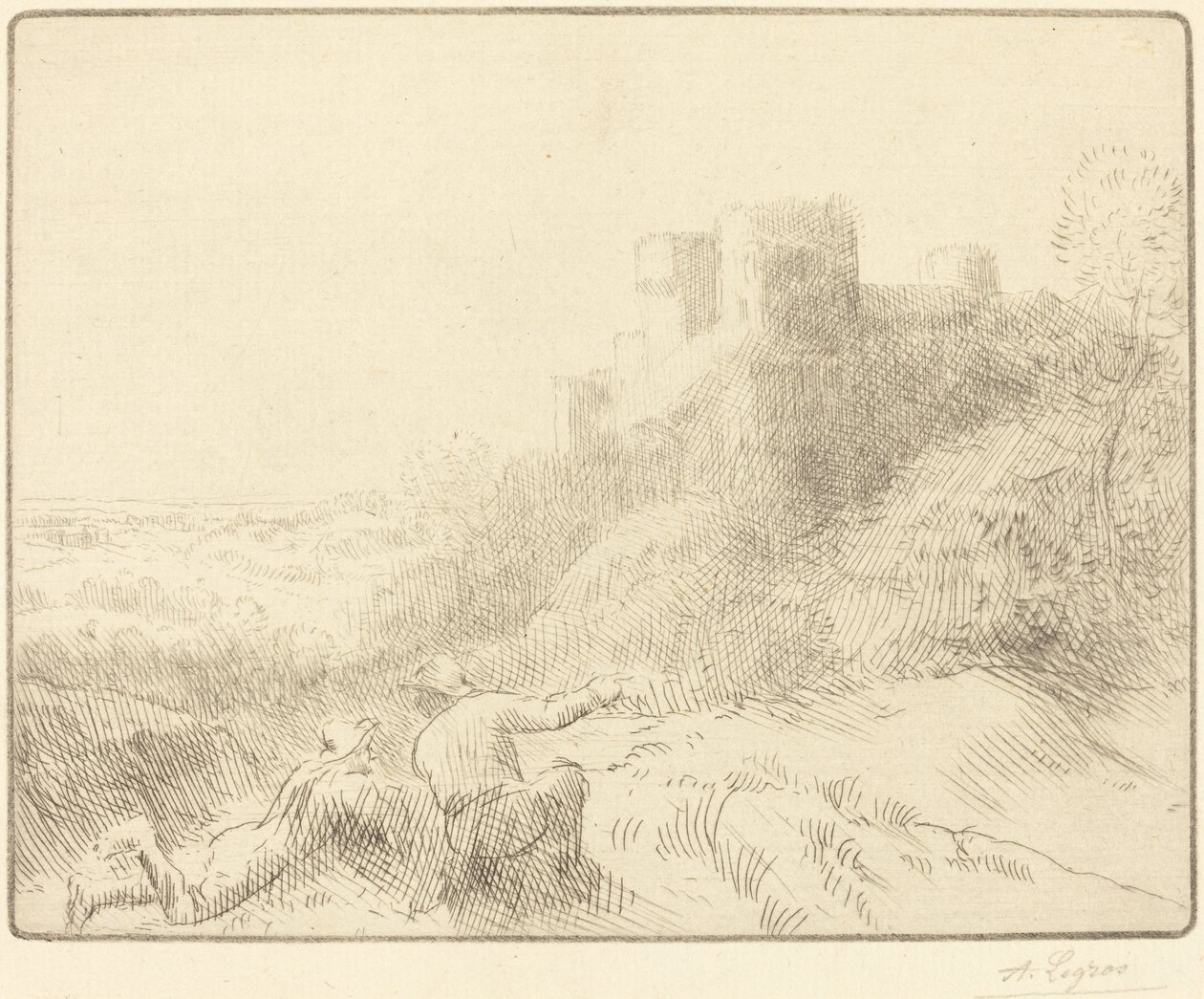 Gamla slottet av Alphonse Legros