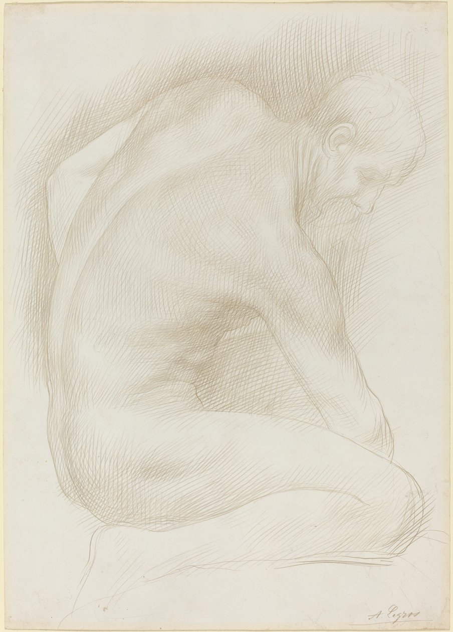 Gammal man av Alphonse Legros