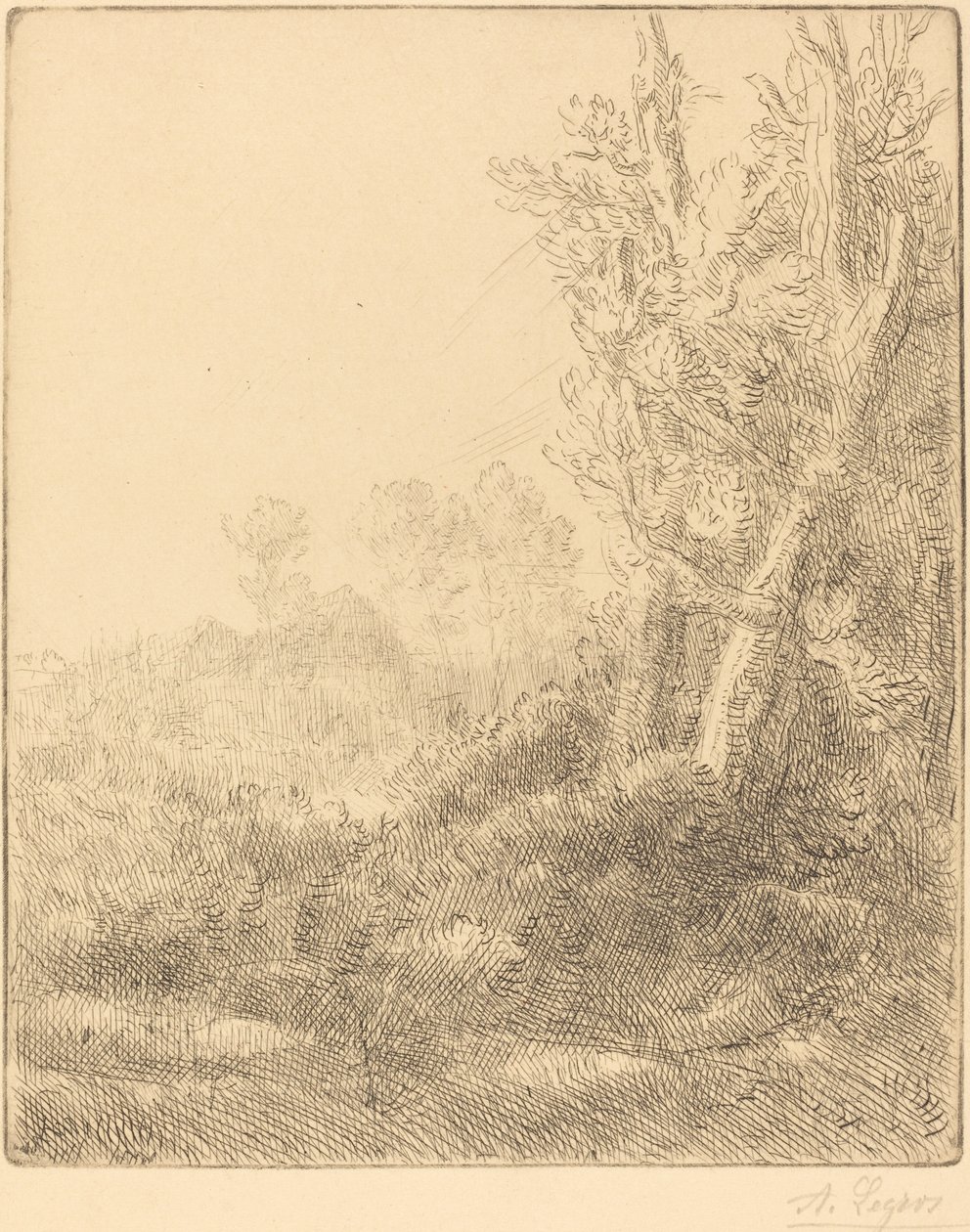Gamla byn av Alphonse Legros