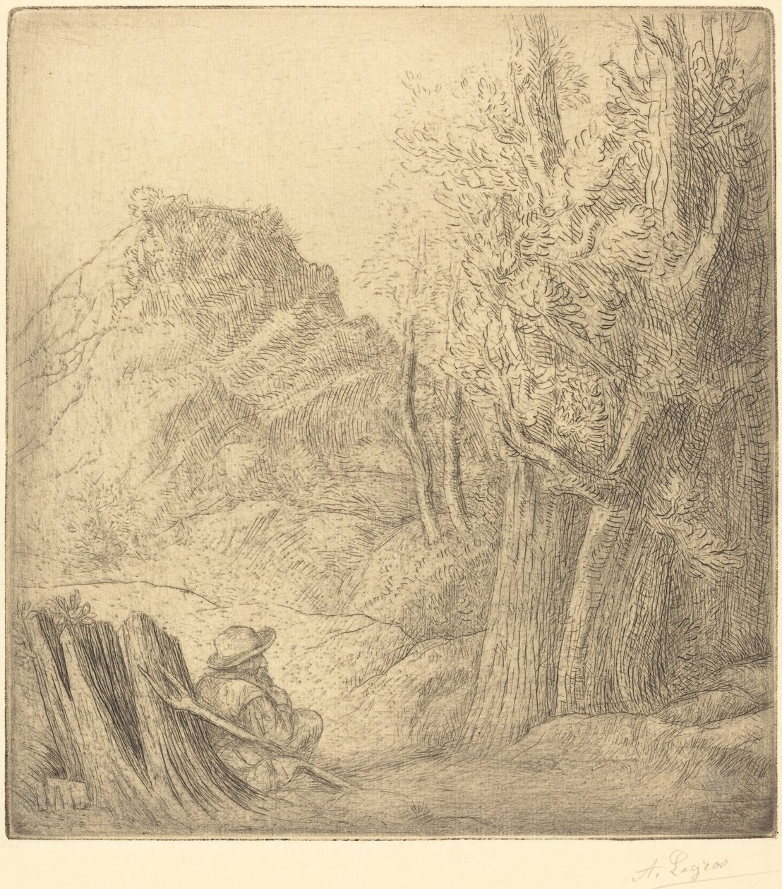 Gamla byn Gamla stan. av Alphonse Legros