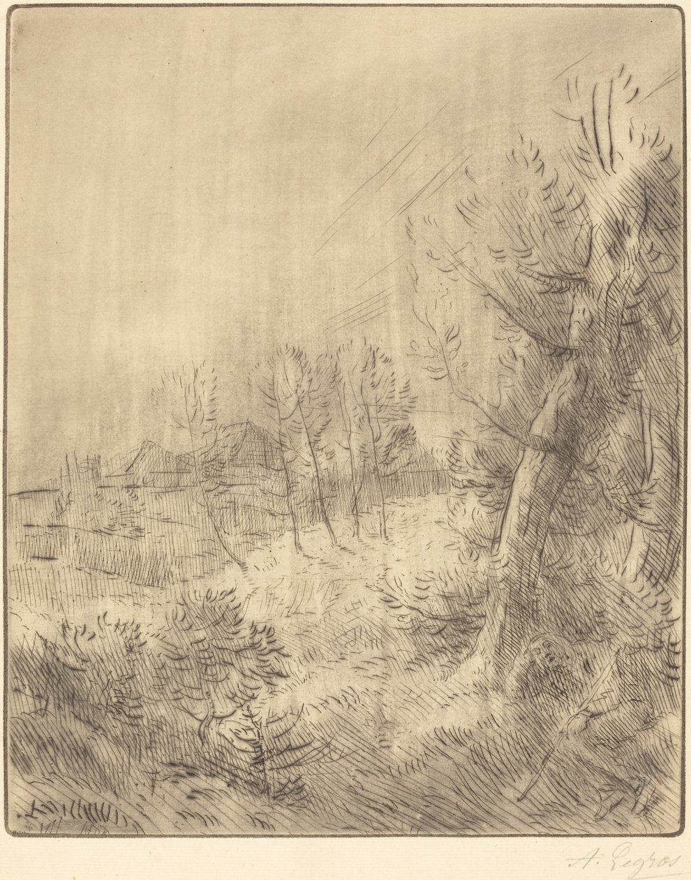 Gamla byn Gamla stan. av Alphonse Legros