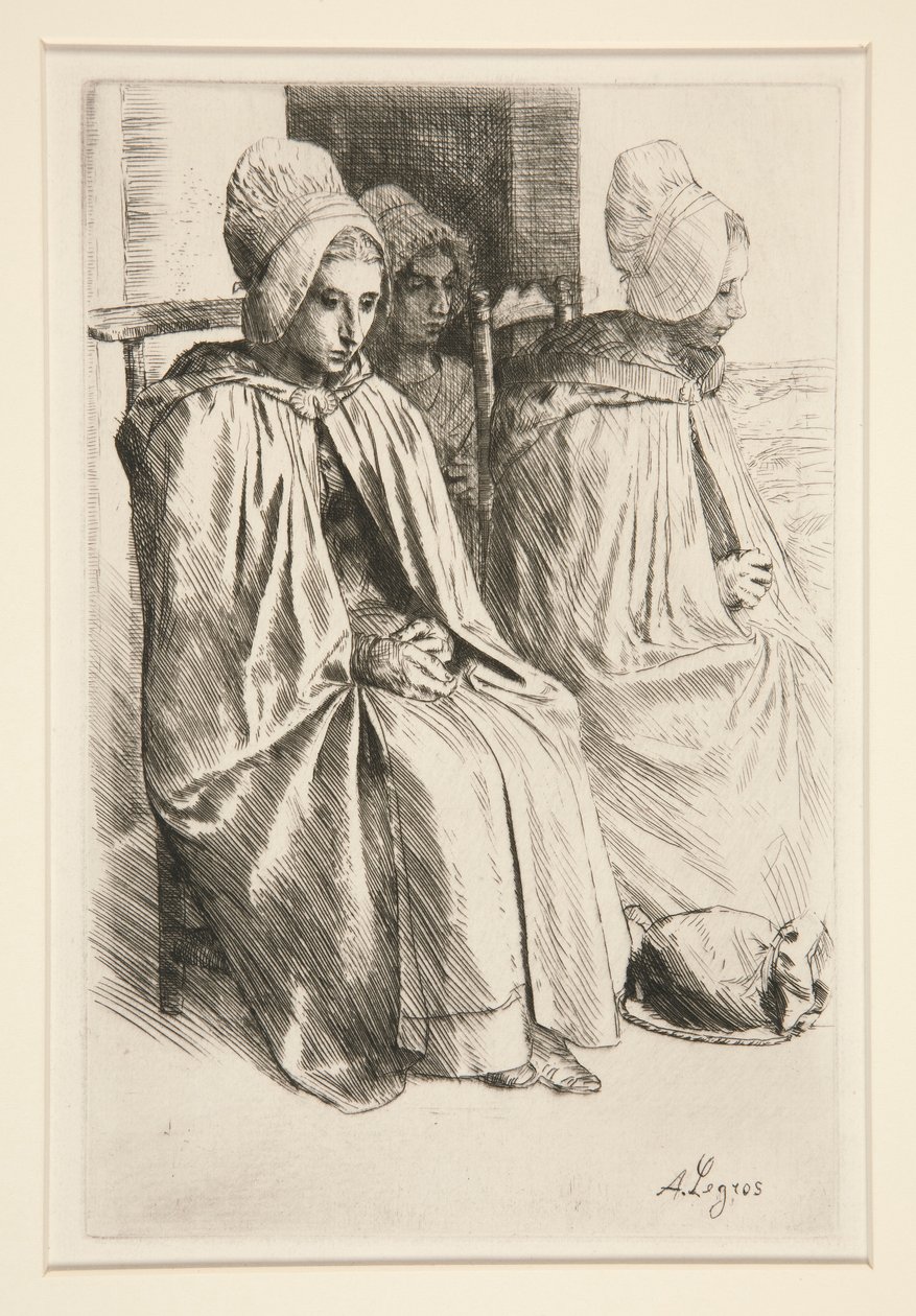 Bondkvinnor i kvarteret Boulogne av Alphonse Legros