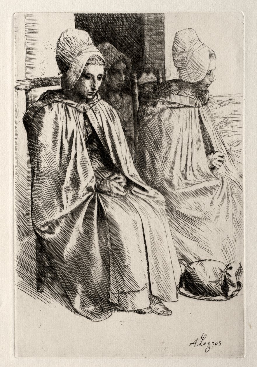 Bondekvinna i kvarteret Boulogne av Alphonse Legros
