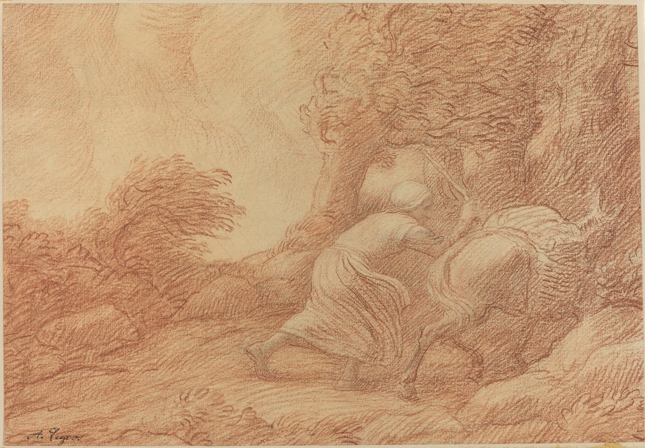 Bonde och Ass. av Alphonse Legros