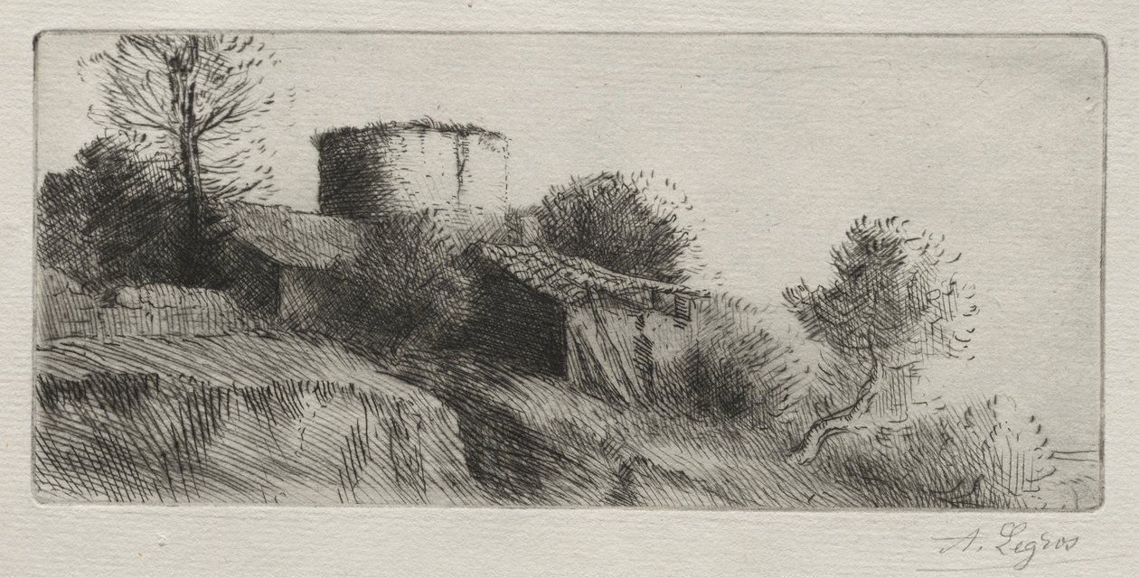 Pigeon Tower. av Alphonse Legros