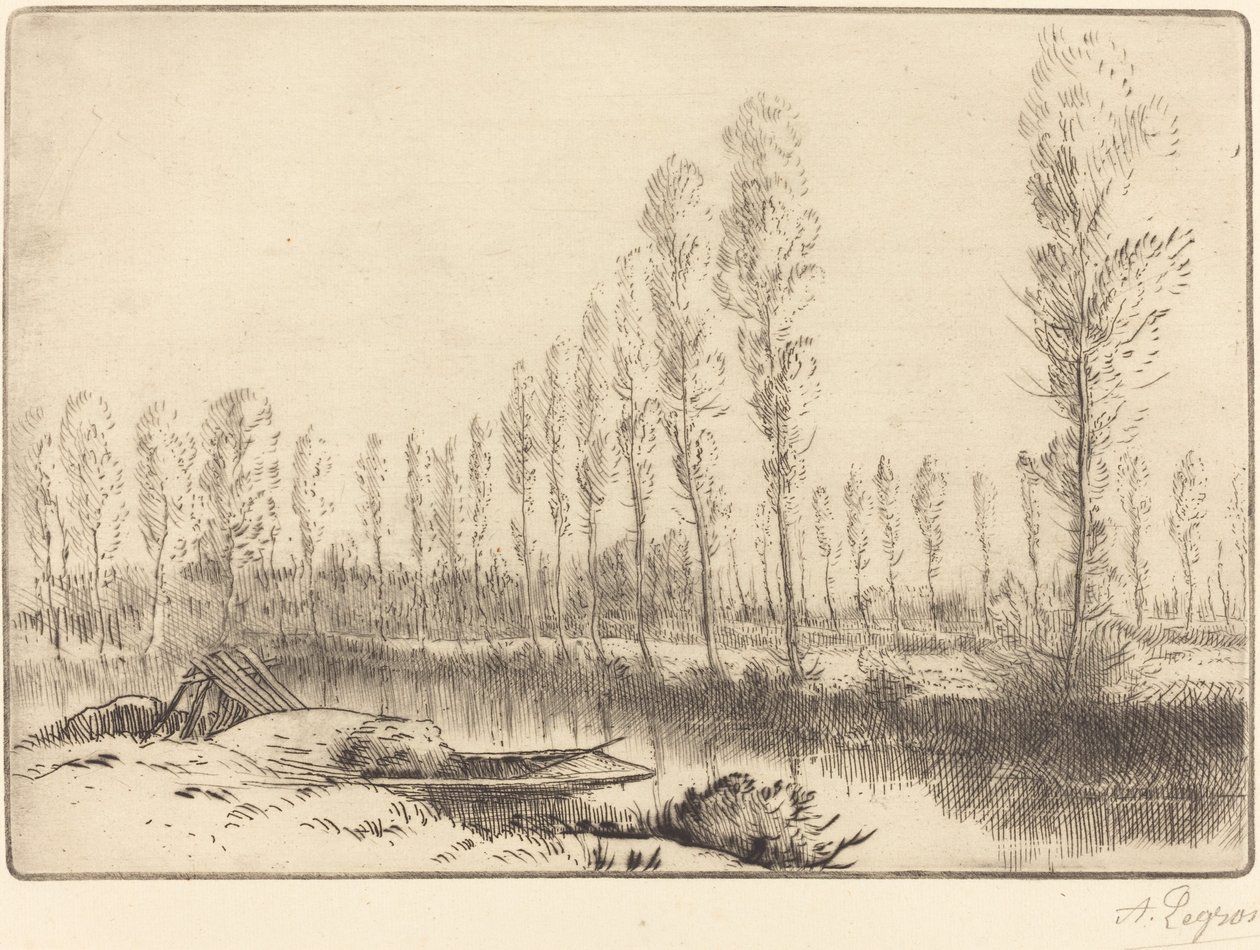 Poplar nära Amiens av Alphonse Legros