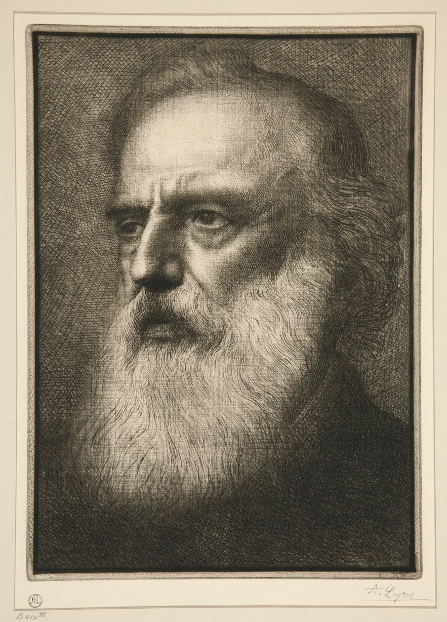 Konstnärens porträtt (Portrait of the Artist) av Alphonse Legros