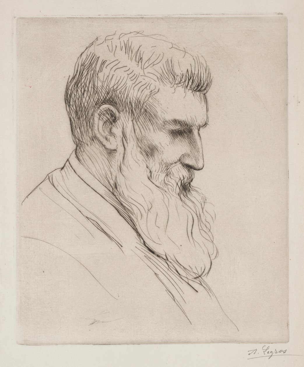 Porträtt av Craibe Angus av Alphonse Legros
