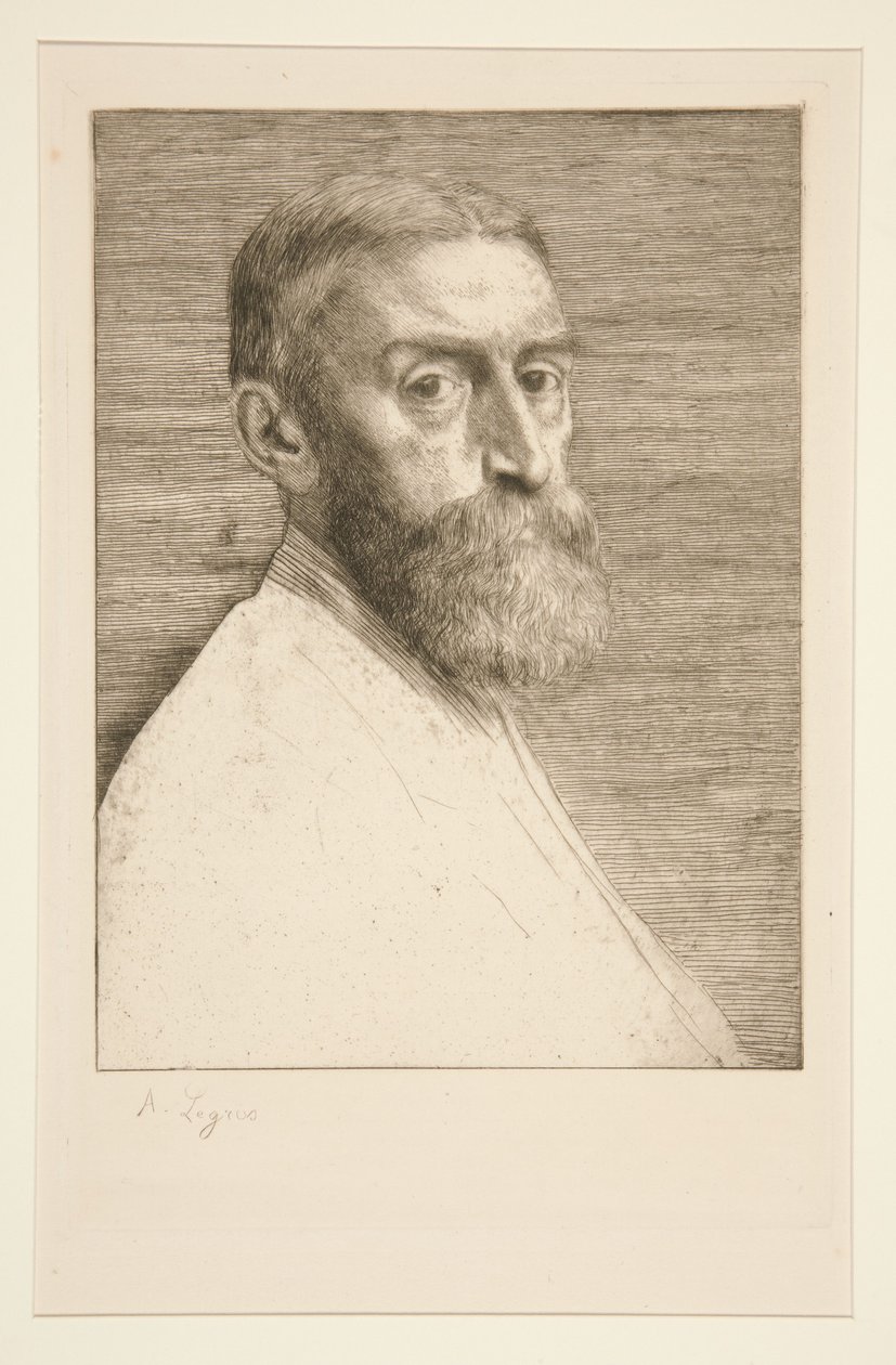 Porträtt av E. J. Poynter, Esq. av Alphonse Legros