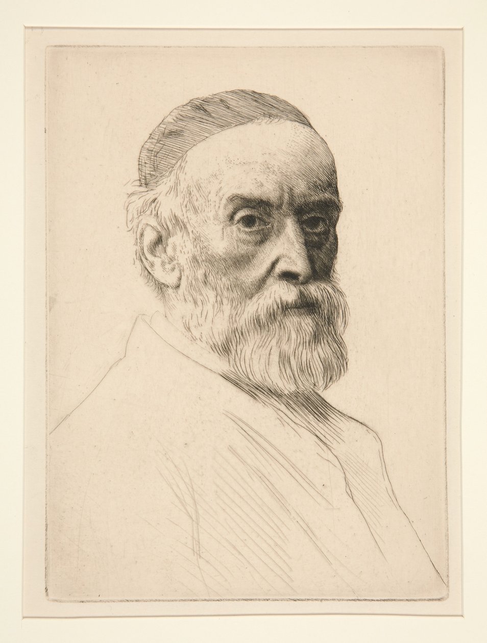 Porträtt av G.F. Watts (R.A.) av Alphonse Legros