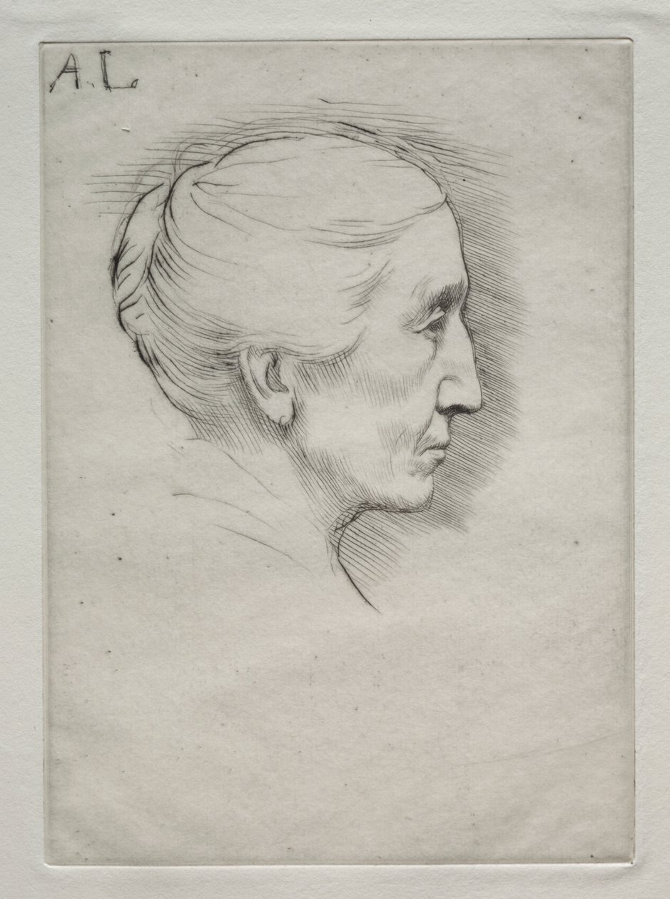 Porträtt av Mme. Emily Hughes (1:a plattan) av Alphonse Legros