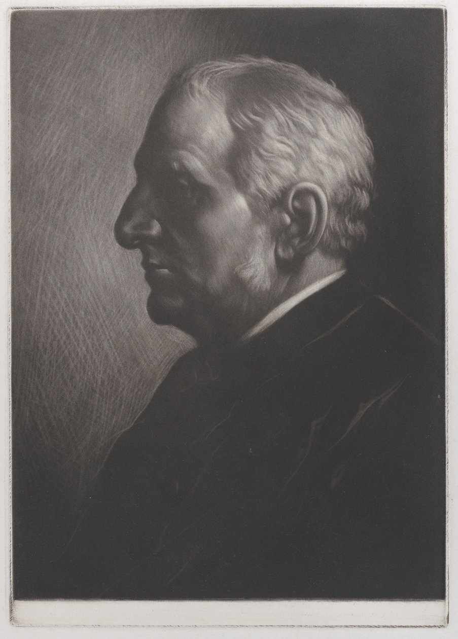 Porträtt av Sir Francis Seymour Haden, 1881. av Alphonse Legros