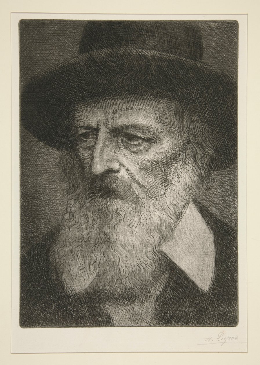 Porträtt av Tennyson av Alphonse Legros