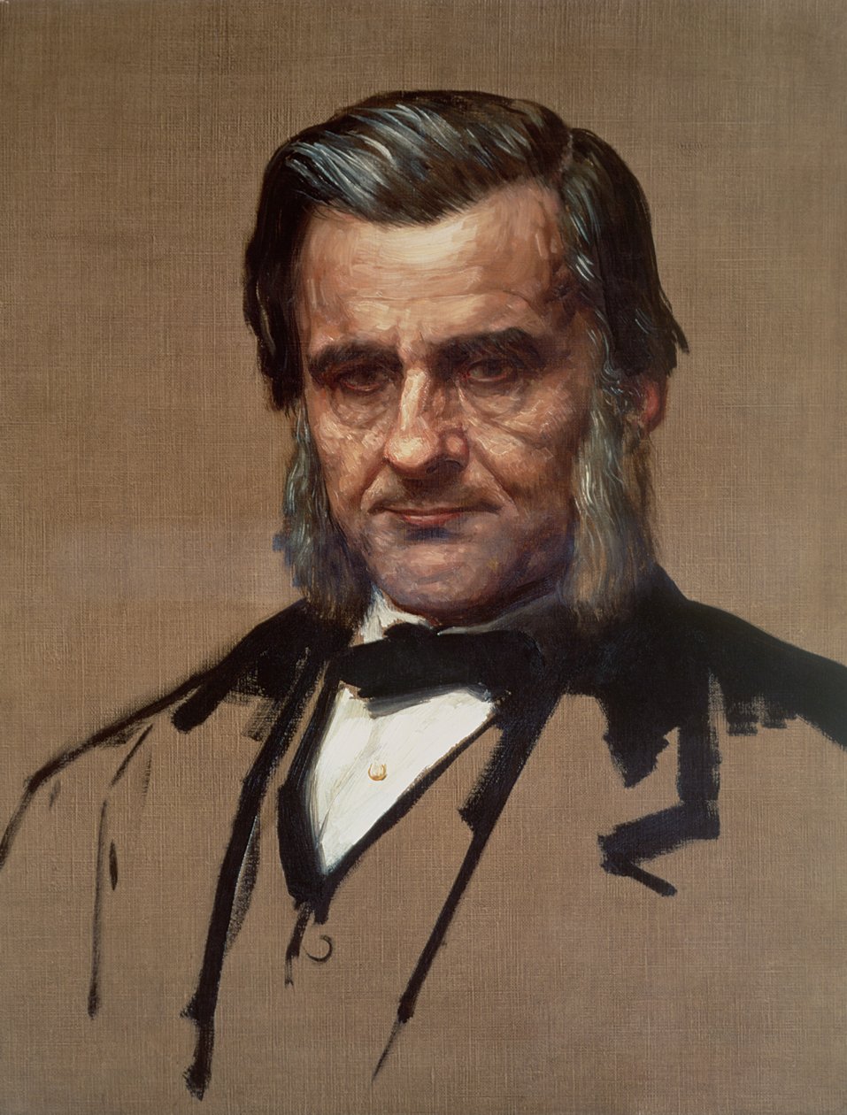 Porträtt av Thomas Henry Huxley (1825-95) av Alphonse Legros