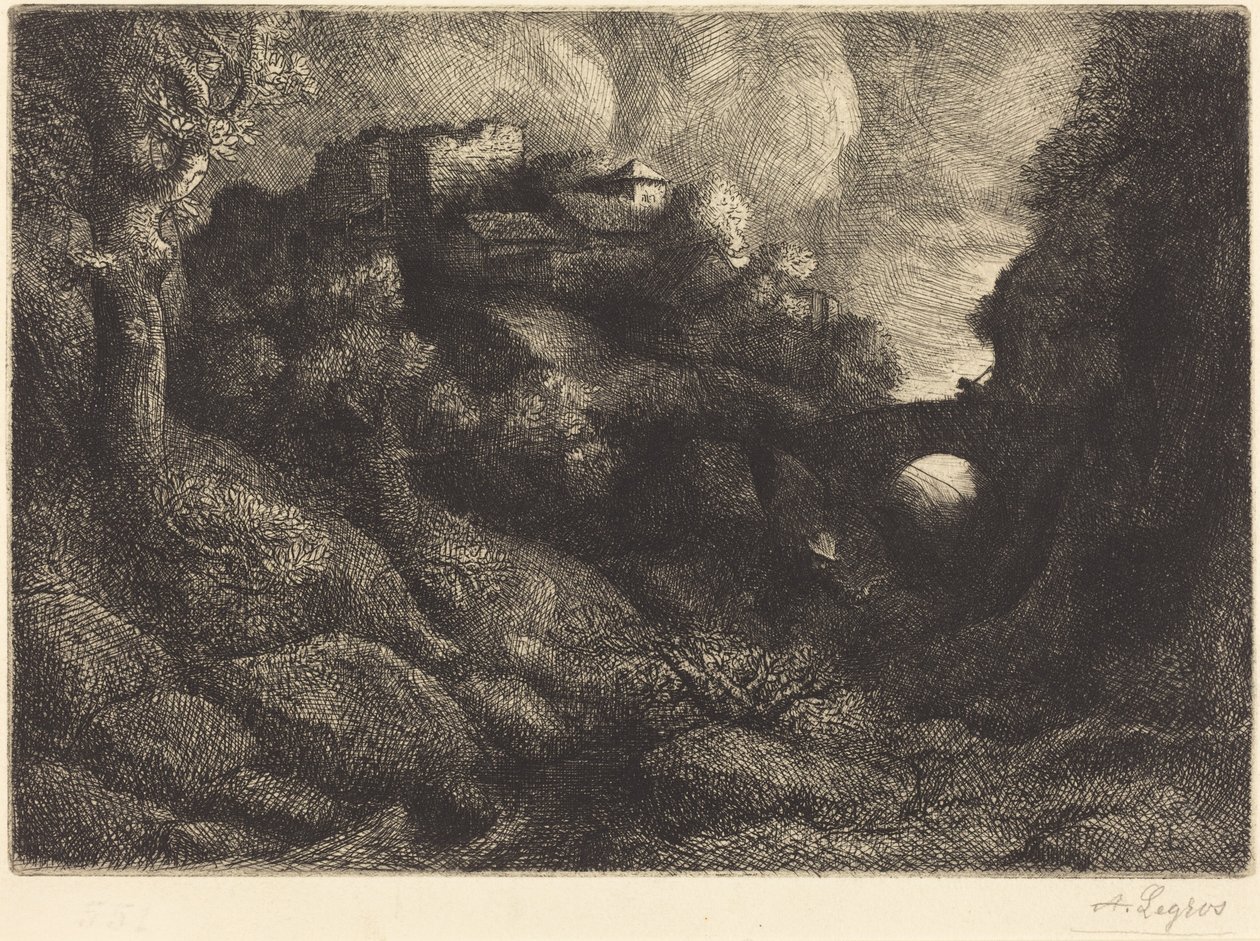 Remembrance of Italy (Minnen från Italien) av Alphonse Legros