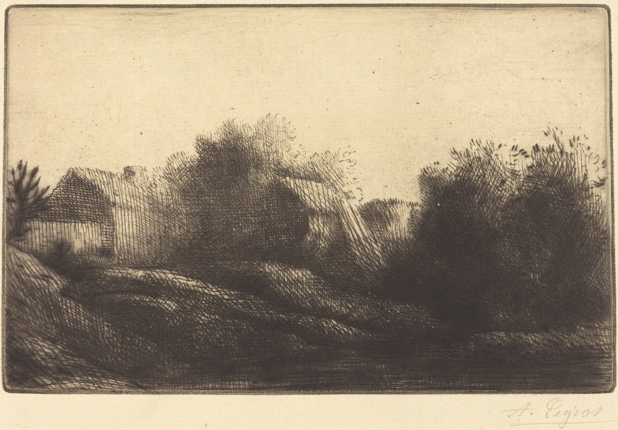 Remembrance of My Village Souvenir de mon village. av Alphonse Legros