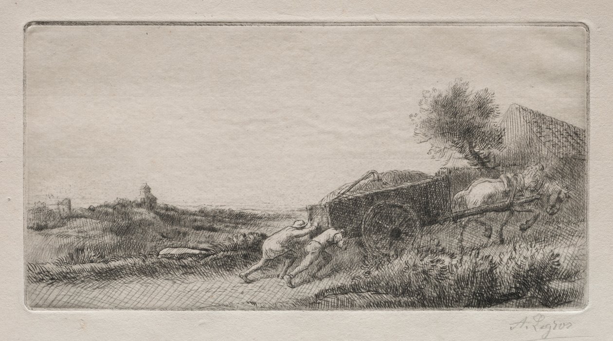 Ta in höet. av Alphonse Legros