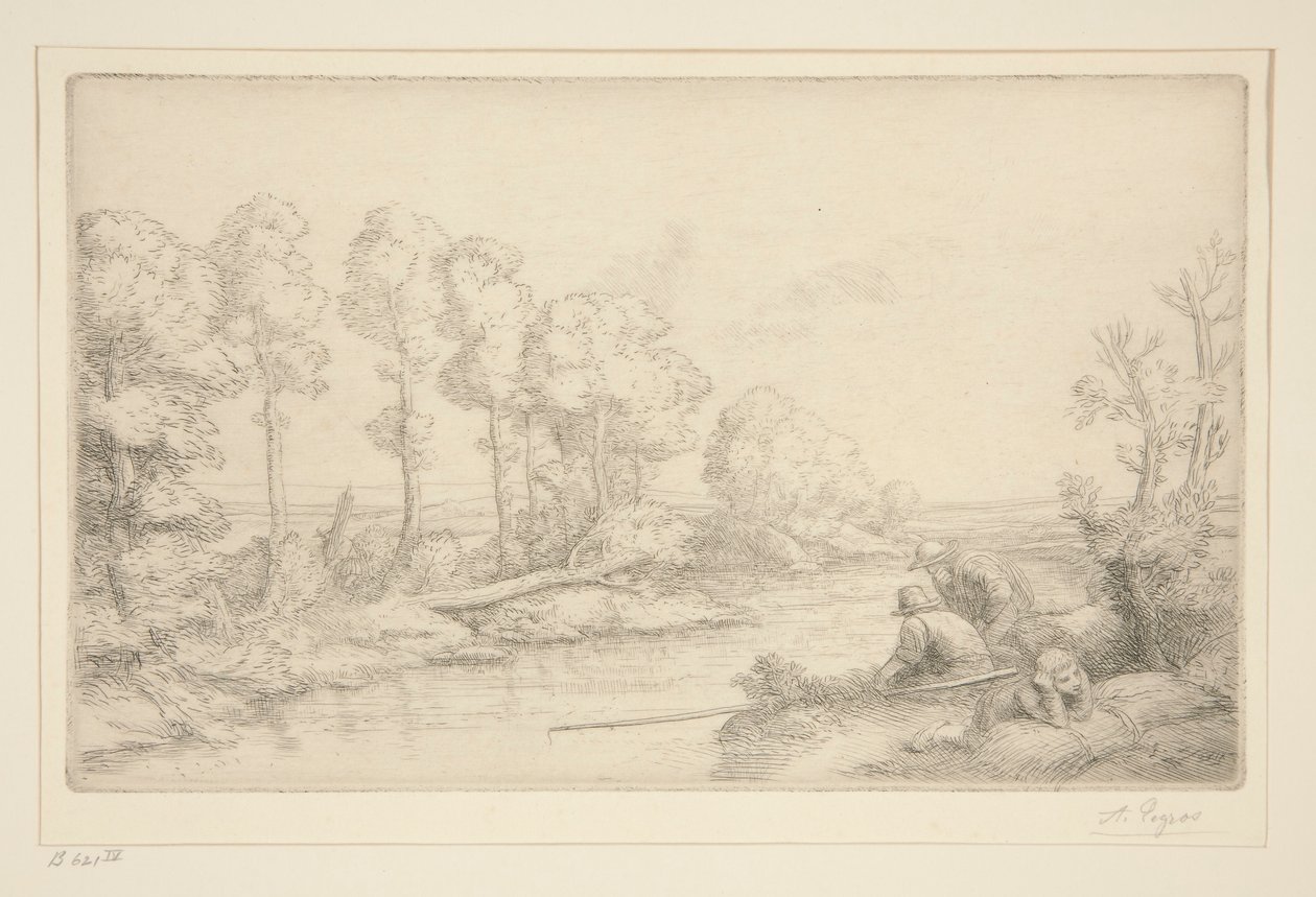 Vila vid floden av Alphonse Legros