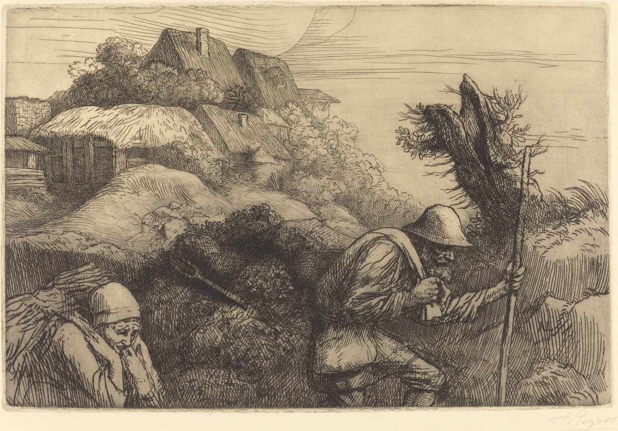 Tillbaka från skogen av Alphonse Legros