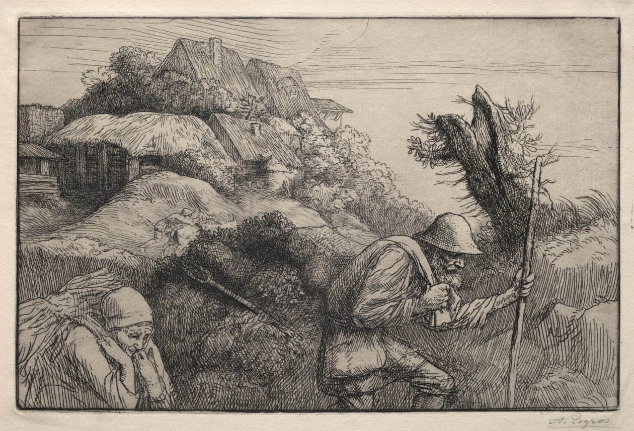 Tillbaka från skogen av Alphonse Legros